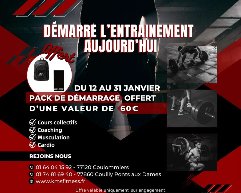 pack de démarrage KMS Fitness offert